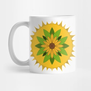 SUNFLOWER Blooming Mandala Mug